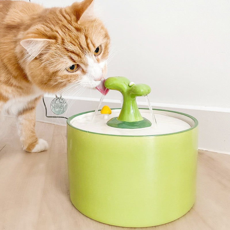 Kattenfontein Met SpringFlow Werking