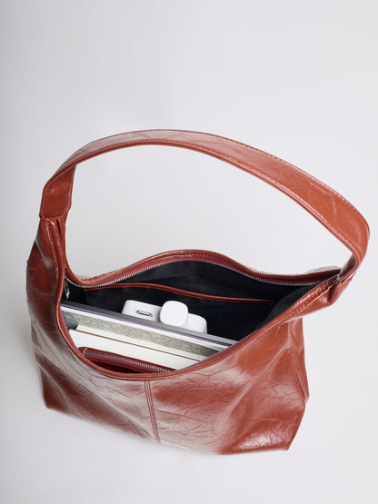 Vegan Leren Tote Bag – Vintage Look & Dagelijkse Elegantie
