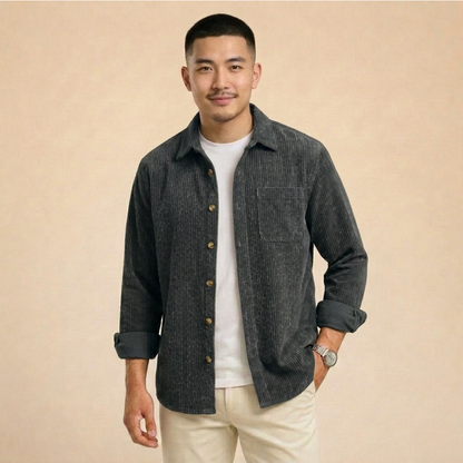 Milan | Comfortabel en Stijlvol Corduroy Overhemd
