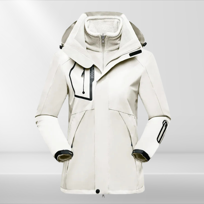 Dames Outdoorjas 3-in-1 Waterdicht en Ademend