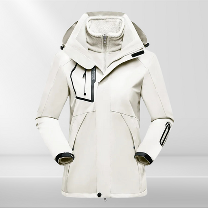 Dames Outdoorjas 3-in-1 Waterdicht en Ademend