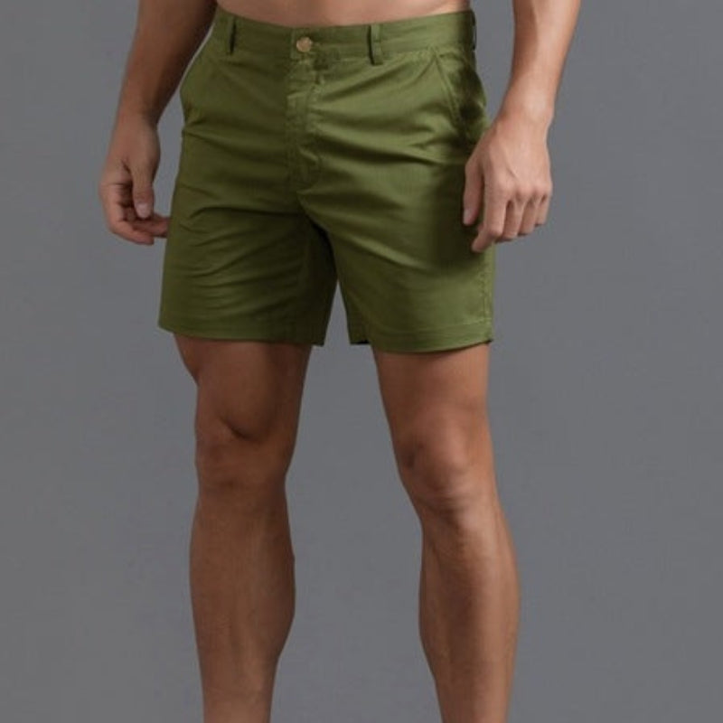 Chino Shorts Heren Slim Fit Zomerkleding
