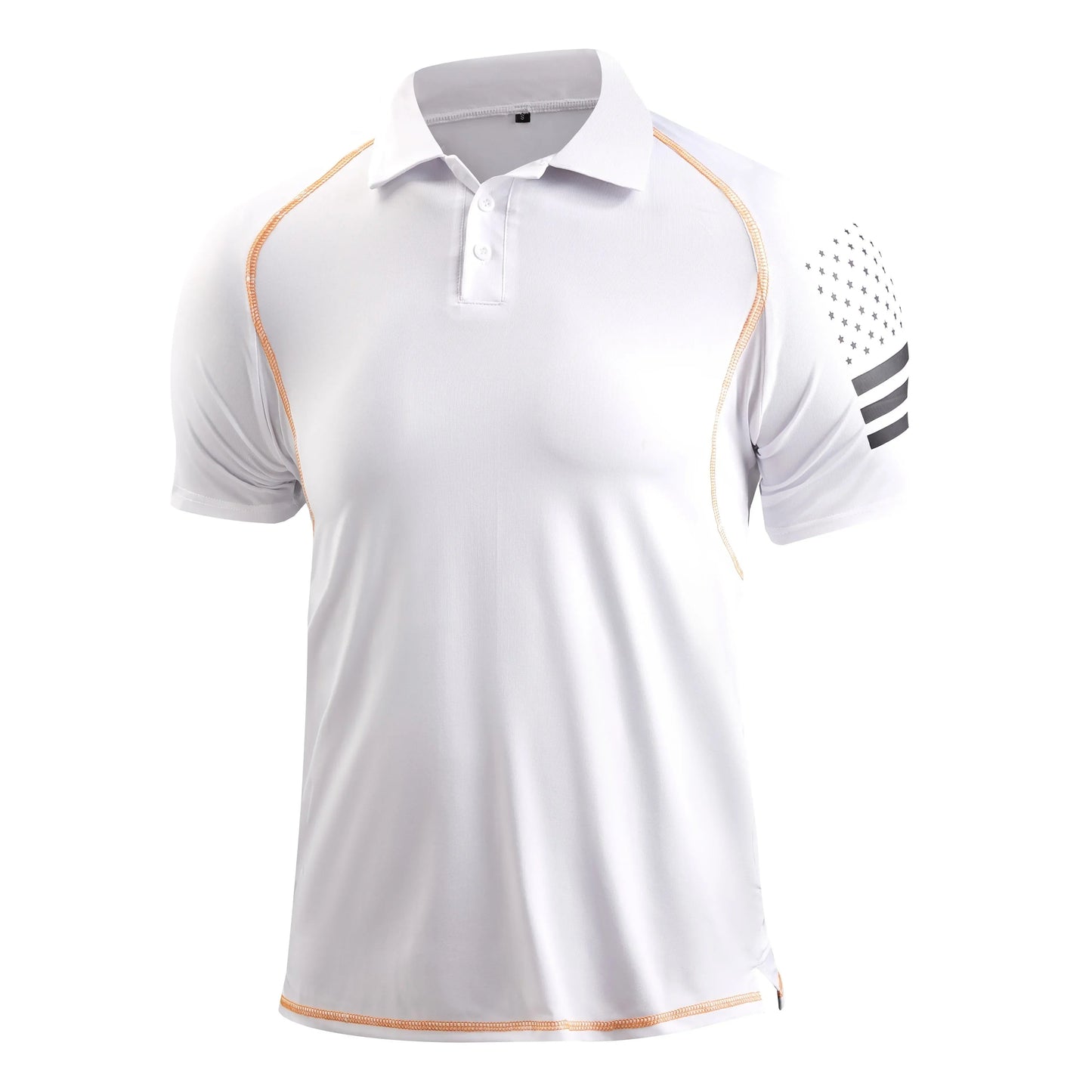 Herenshirt Sportief Poloshirt Arnold Wit-Zwart