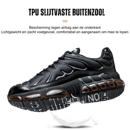 Jaxon Veiligheidsschoenen met Stalen Neus – Lichtgewicht, Antislip & Schokdempend