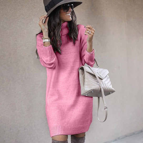 Dames Coltrui Jurk Lange Mouwen Comfortabel Warm