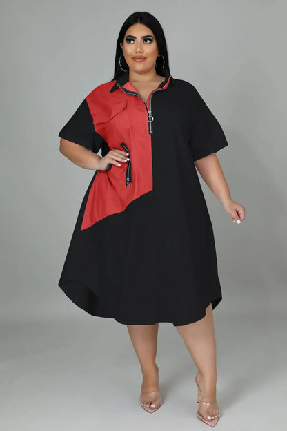 Plus-Size Jurk Vrolijk en Trendy voor Vrouwen