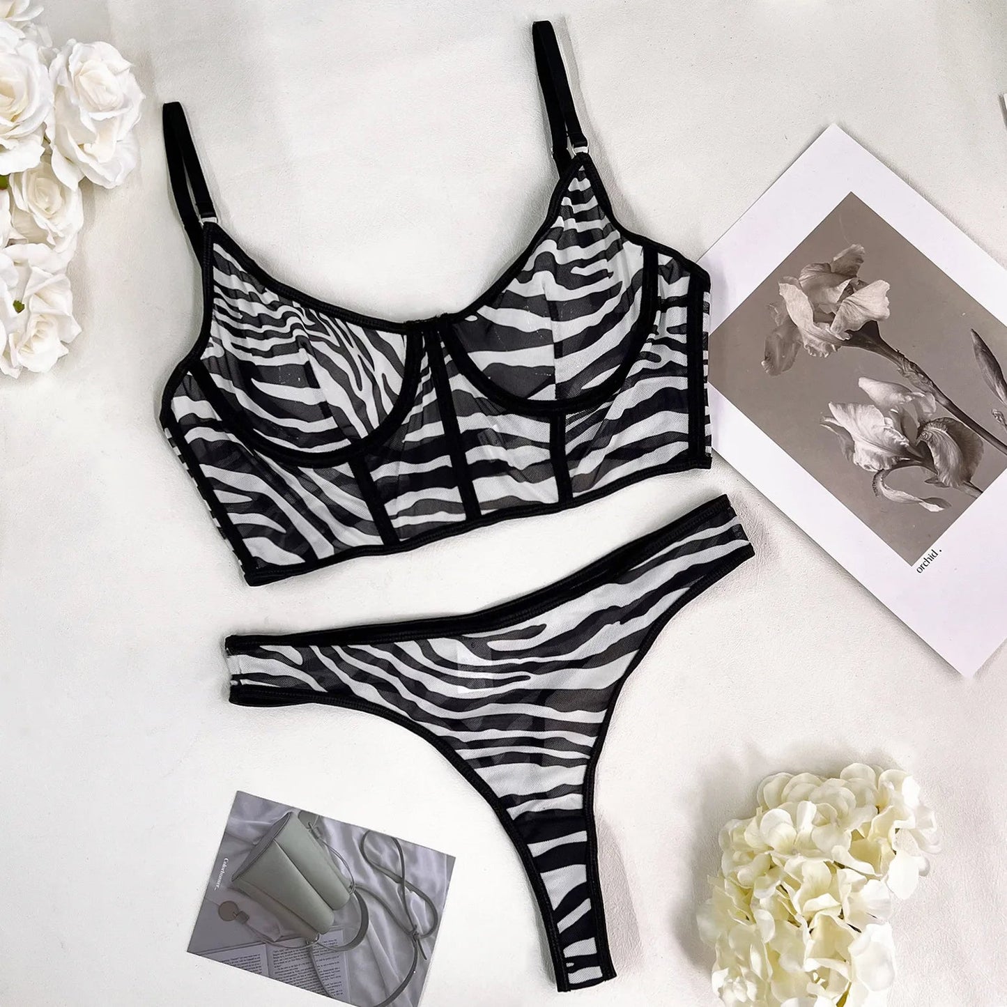 Lingerie Set Tweedelig Sexy Dame