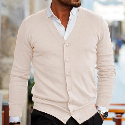 Heren vest met V-hals – Klassiek effen design voor casual en werkoutfits