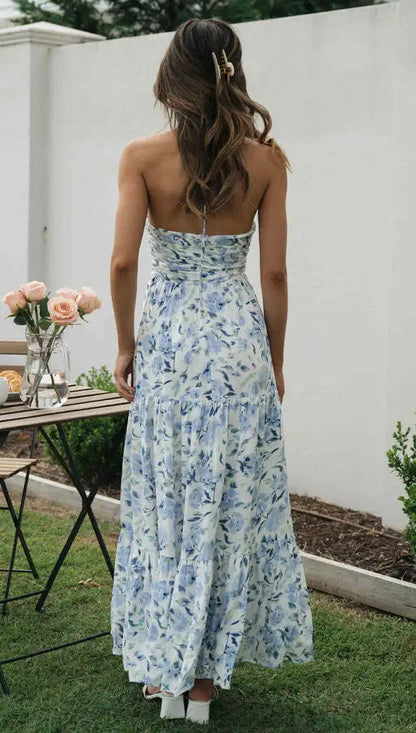 Fleurige Maxi Jurk voor Vrouw Stijlvol en Comfortabel