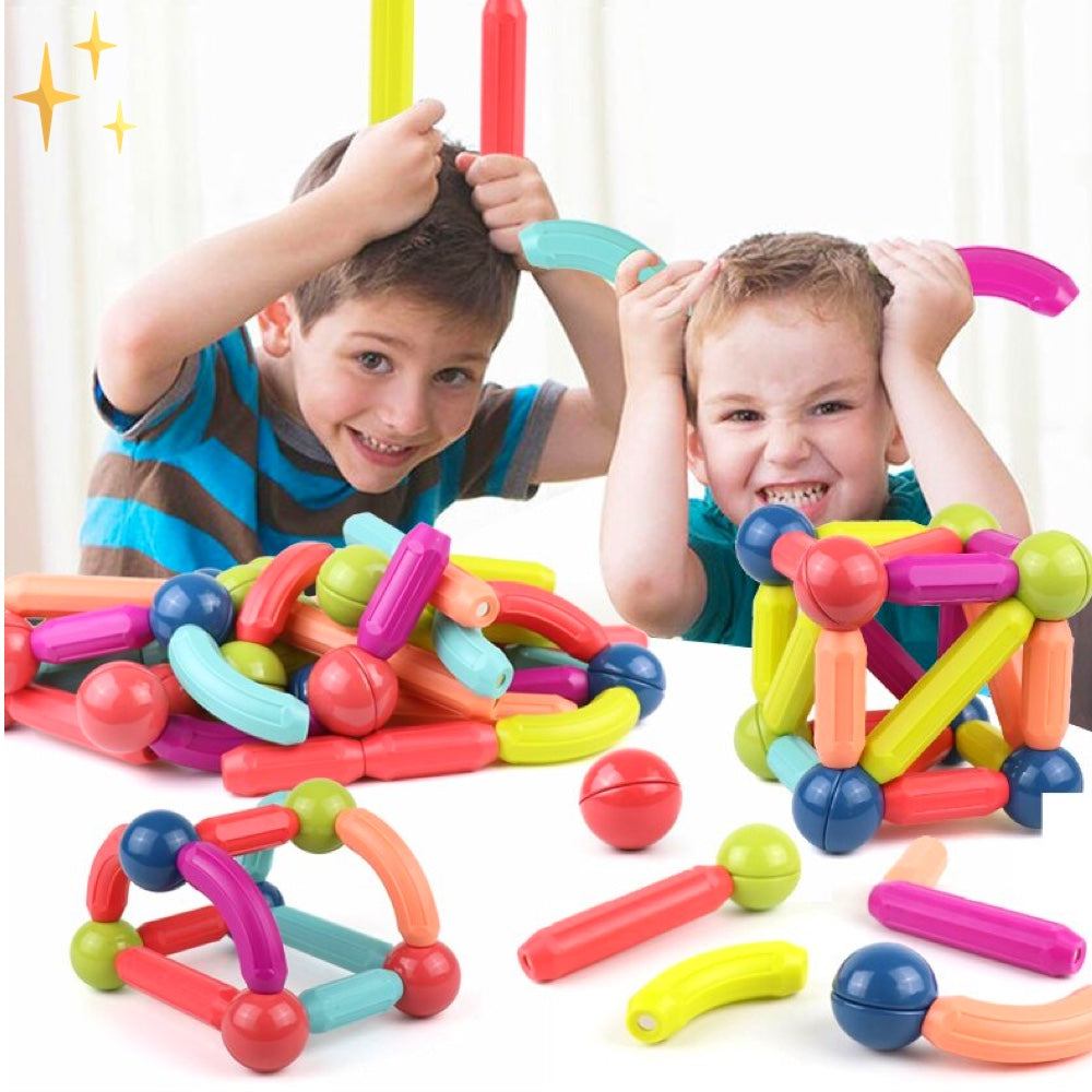 Magnetische Bouwblokken 64 Stuks Speelgoed voor Kinderen - Mode Vibes
