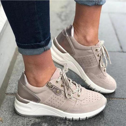 Dames Comfortabele Wandelschoenen met Steun en Goede Demping