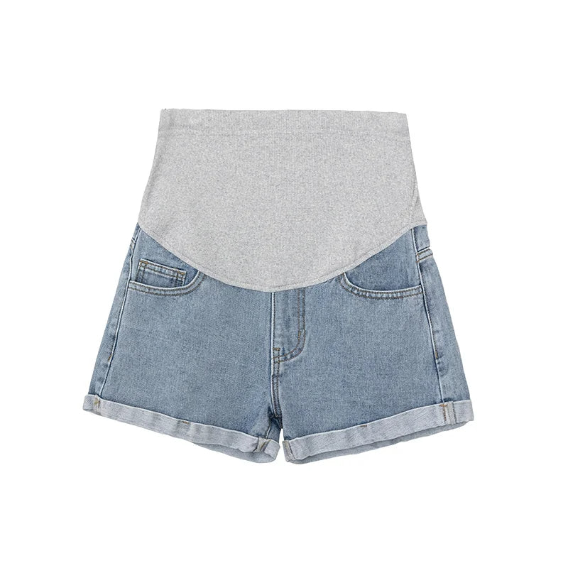 Zwangerschapsshort Denim Comfortabel voor Zwangere Dames - Mode Vibes