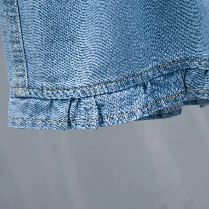 Plus Size Short Broek Trendy Denim Dames