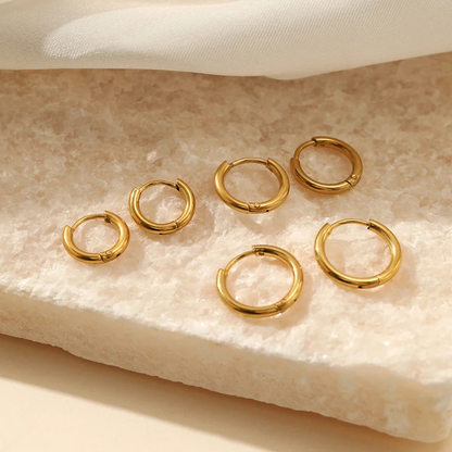 Elegante Hoepel Oorbellen Zilver Sophia