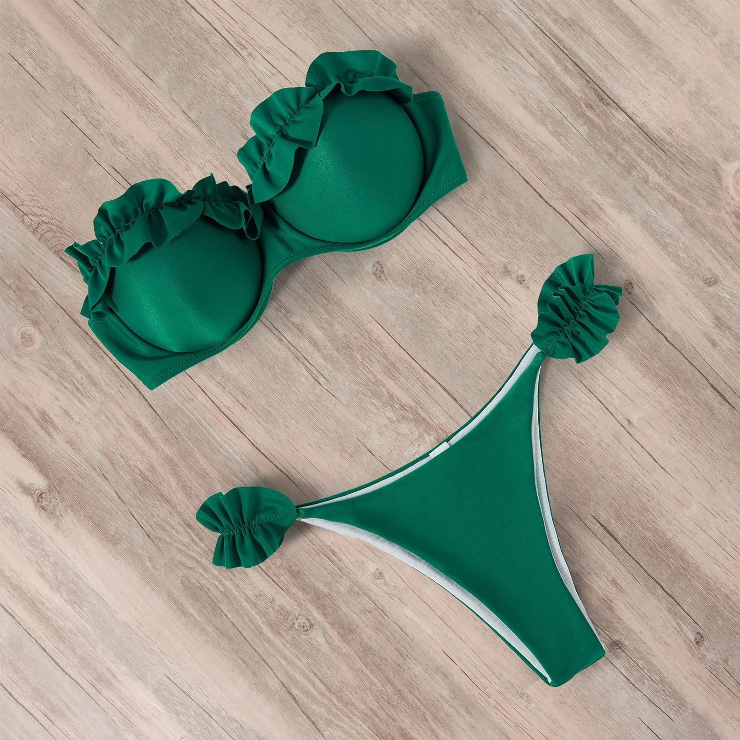 Strapless Bikini Jungle Look Sexy Dame