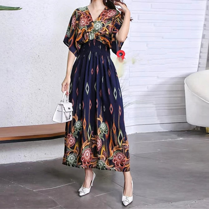 Maxi Jurk Zomerjurk Retro Stijl Casual Dameskleding
