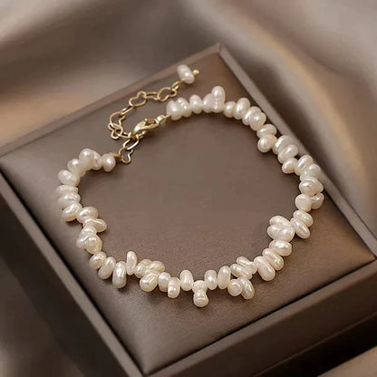 Parel Armband met Witte Zoetwaterparels