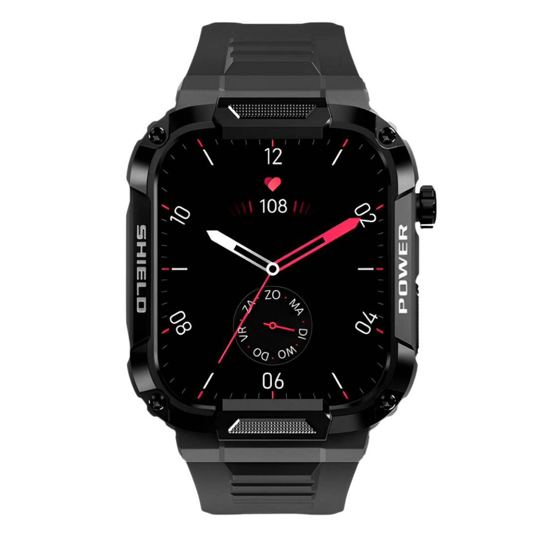 Smartwatch voor Heren Robuust en Waterdicht IronPulse X1