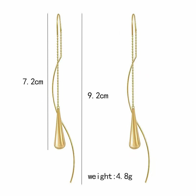 Druppel Oorbellen Waterdrop Zilver