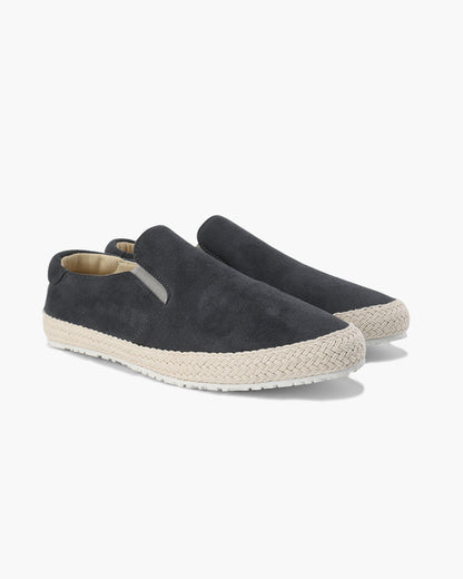 Suède Espadrille Heren Slip-On Sneaker met Jute Zool - Mode Vibes
