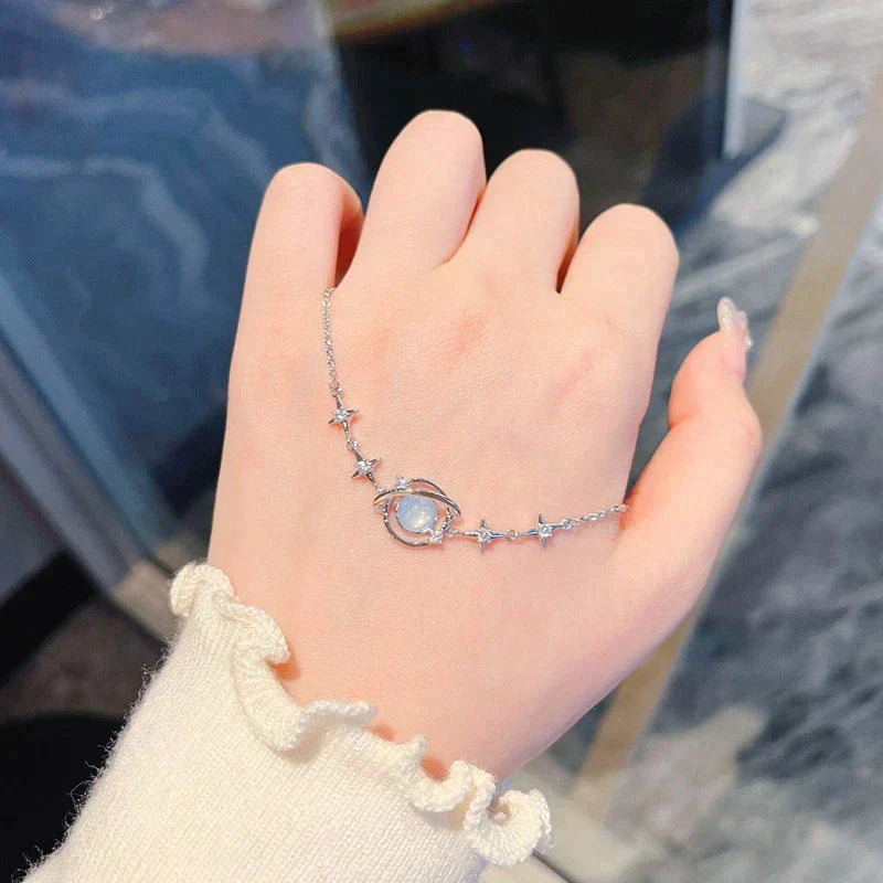 Kosmische Armband met Sterren en Maan Motief