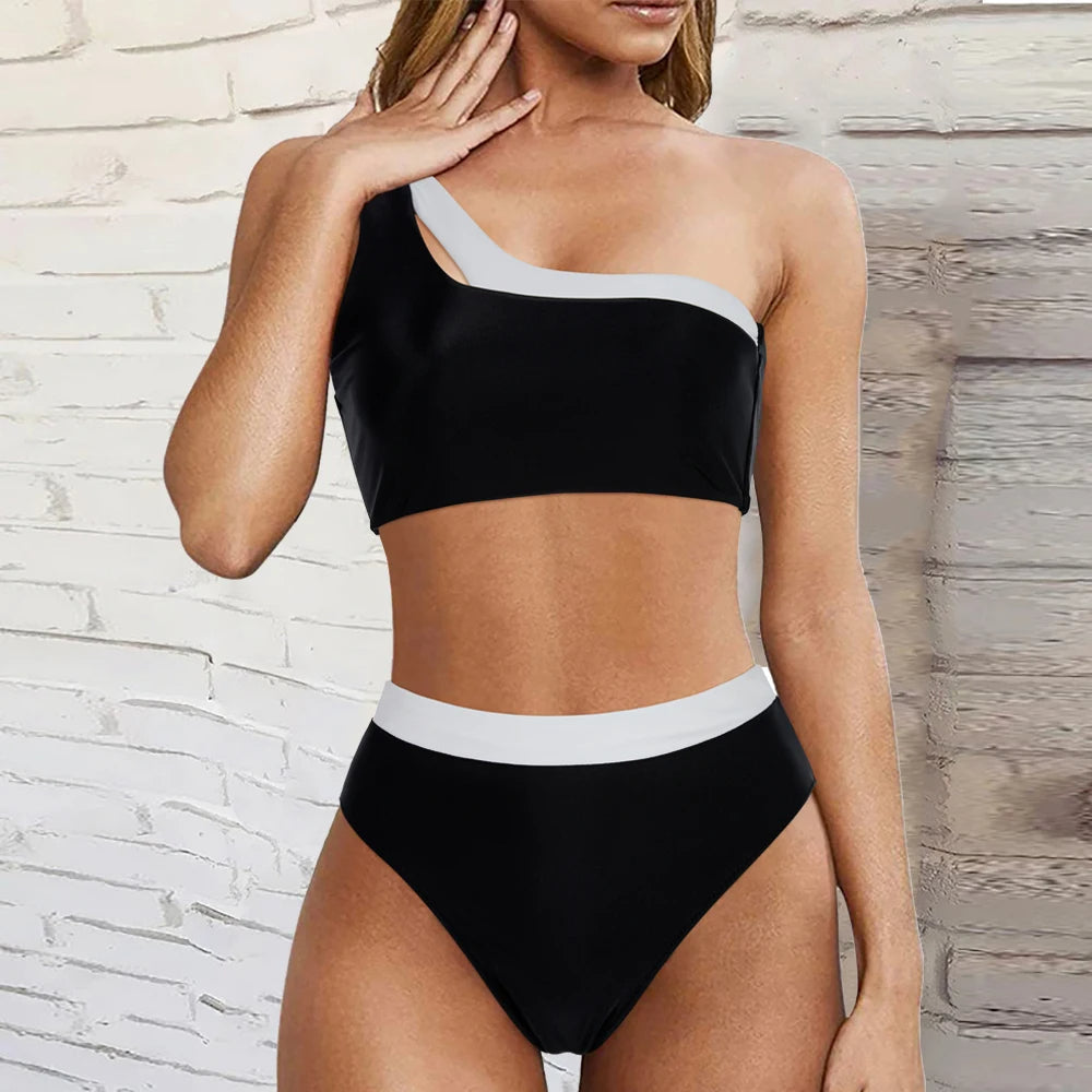 Sexy Off-Shoulder Bikini Trendy Zwemkleding Vrouw