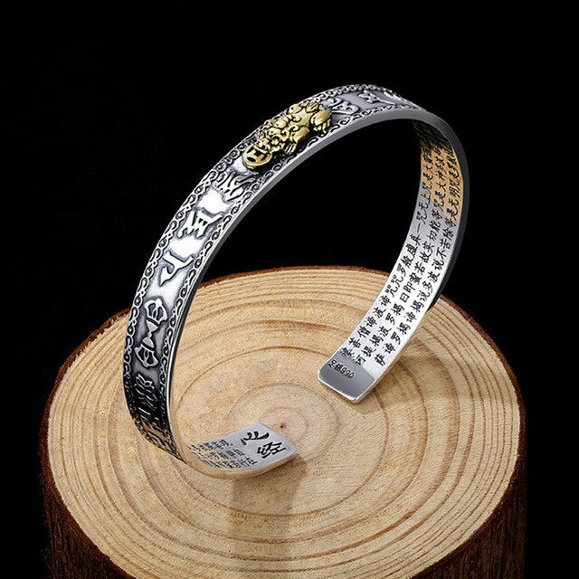 Zilveren Pixiu Armband Geluksbrenger Chinese Mythologie