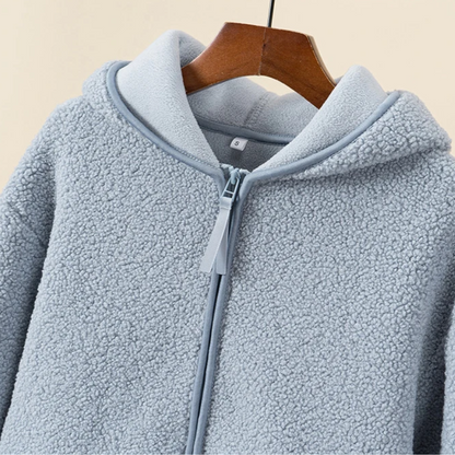 Vrouwen Jasje met Capuchon Fleece Sherpa Vest Zacht