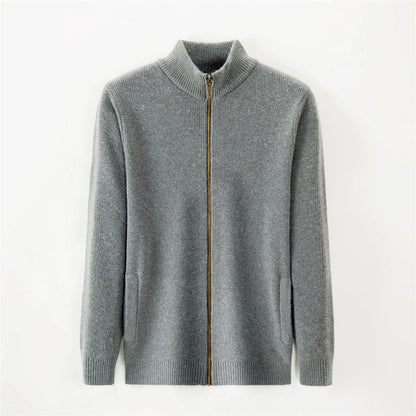 Herense Autumn Vest - Donkere Slimfit Trui Vest met Rits - Mode Vibes