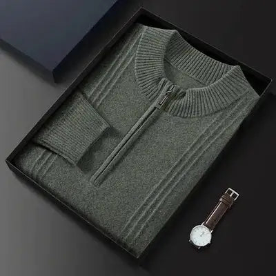 Herentrui Met Halve Rits Warm en Casual