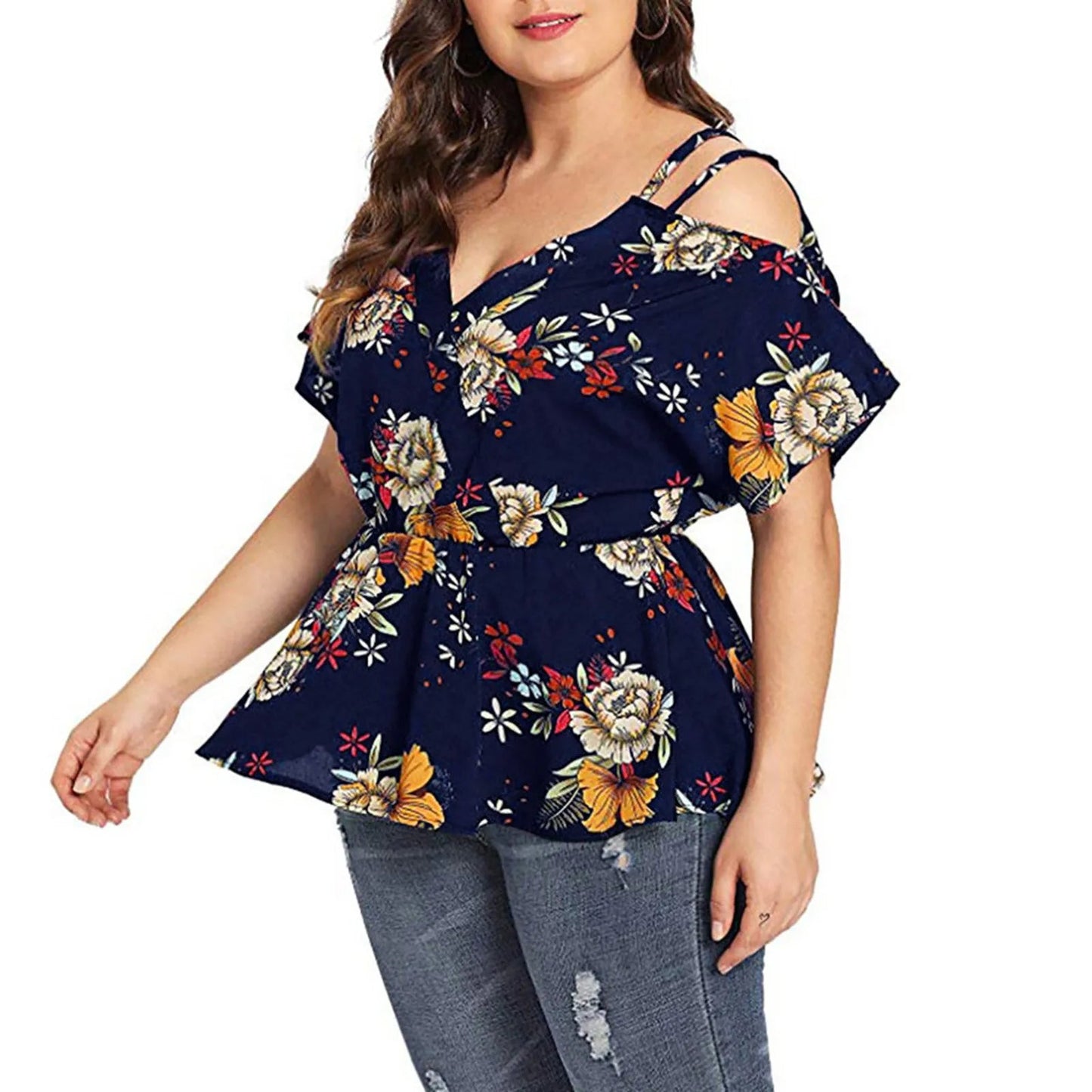 Plus-Size Top voor Vrouwen Kleurrijk en Stijlvol