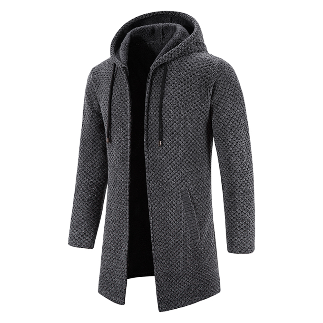 Gebreide Hoodie Heren Jas Warm en Comfortabel