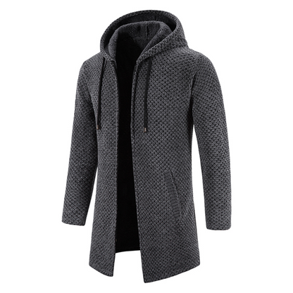 Gebreide Hoodie Heren Jas Warm en Comfortabel