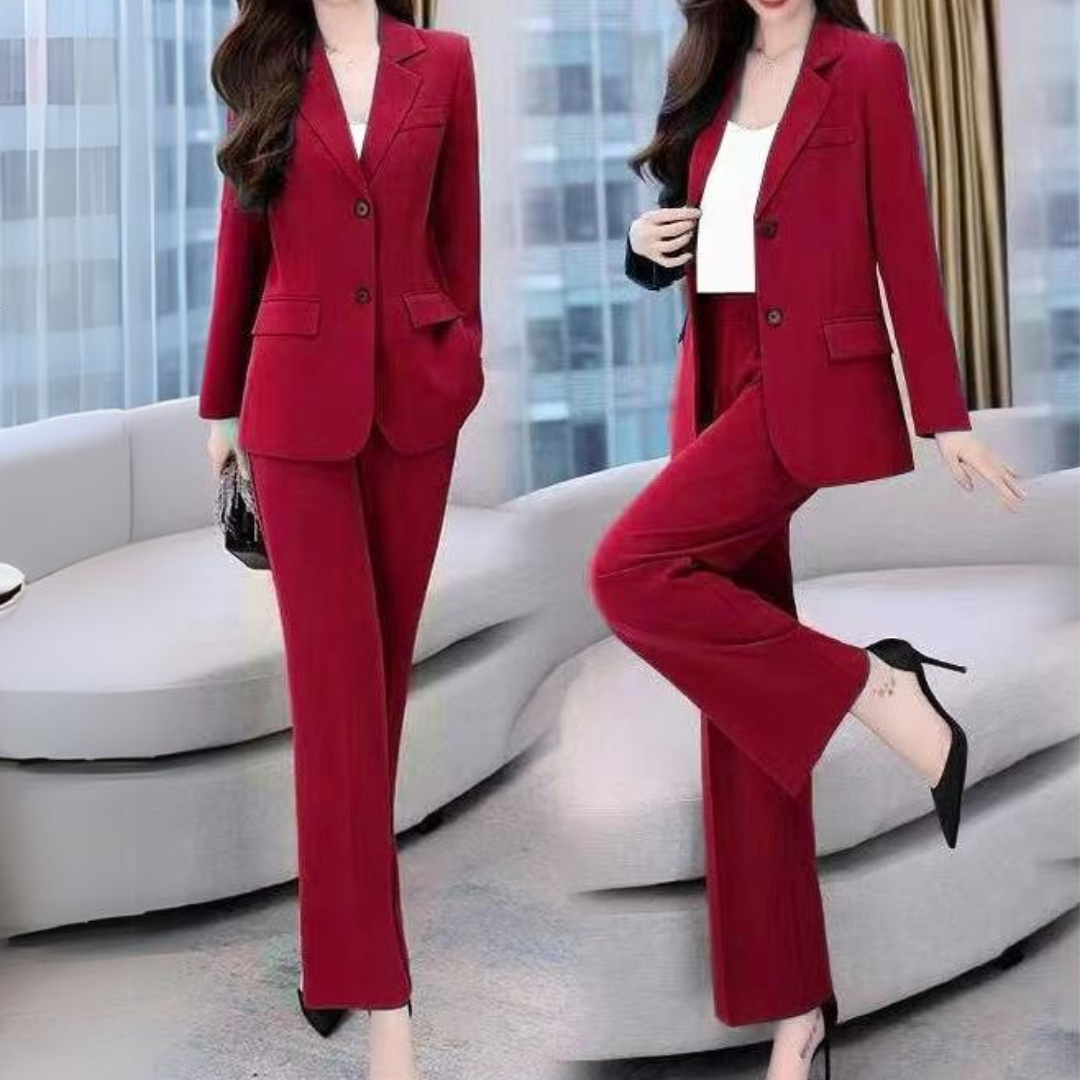 Dames Tweedelig Set Elegant Pasvorm - Mode Vibes

