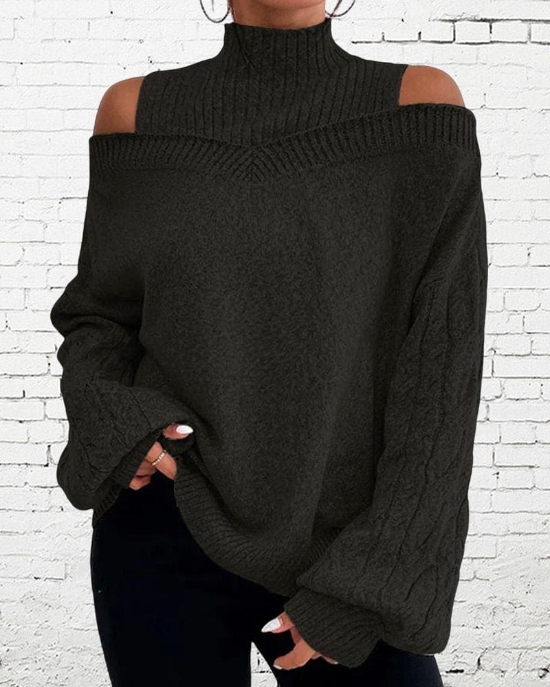 Vrouwelijke Losse Trui Casual Stijl