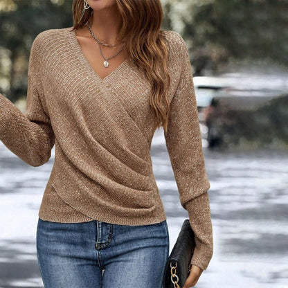Sirena | Maglia monocolore con scollo a V