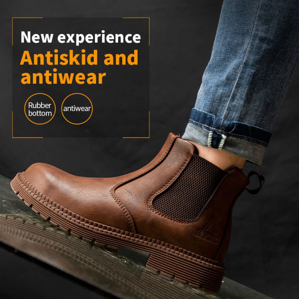 Waterdichte Werklaarzen Leren Safety Schoenen