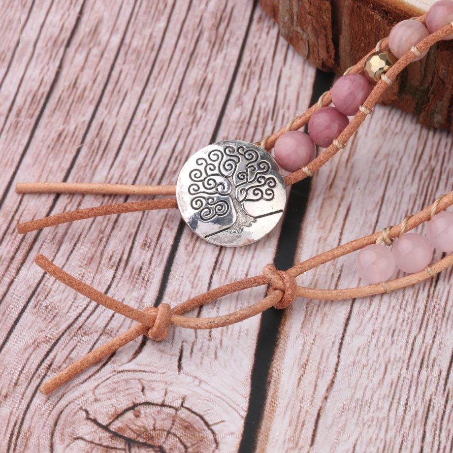 Rozenkwarts Armband Goud Gelegenheidssieraden