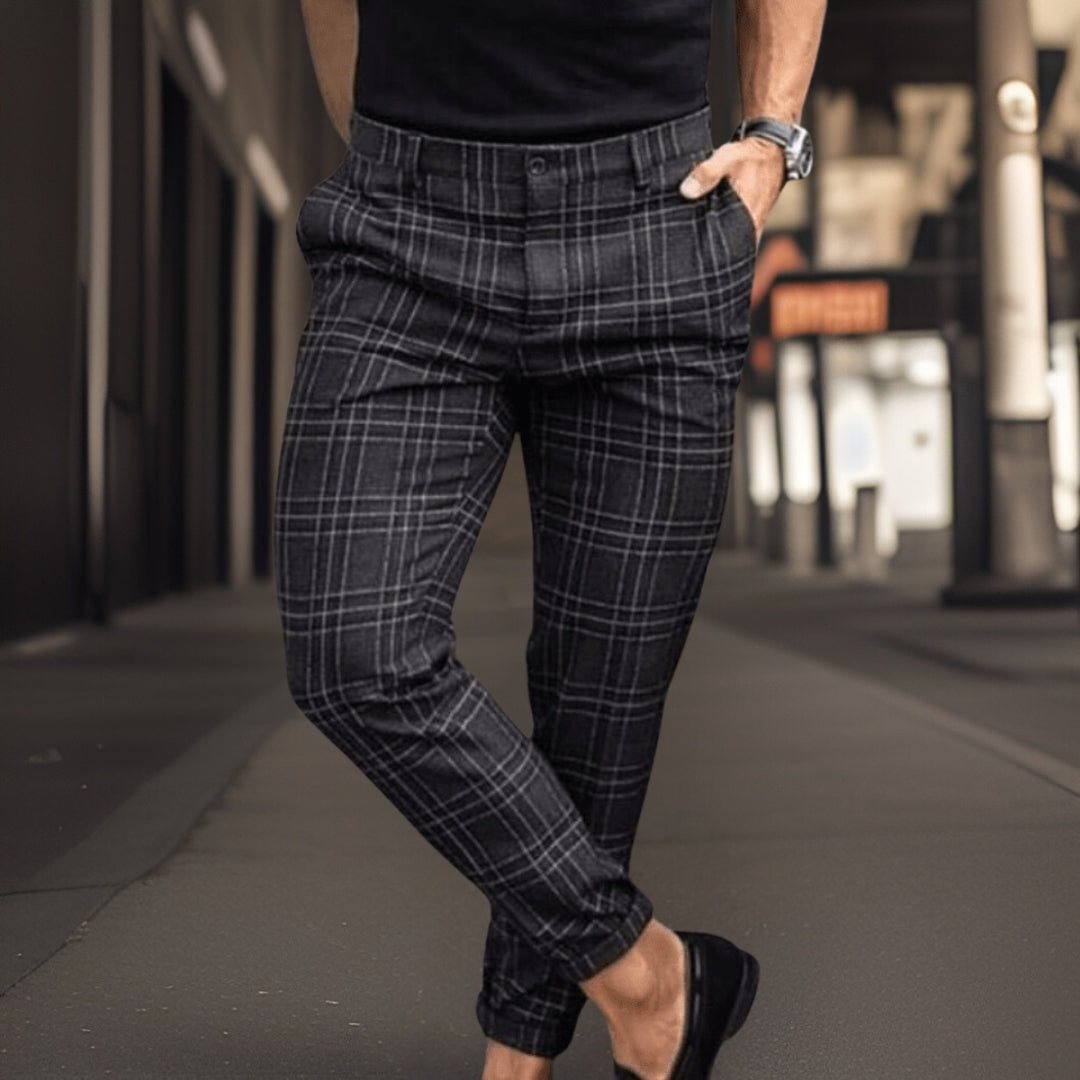 Heren Comfortabele Chino Broek met Meerdere Zakken