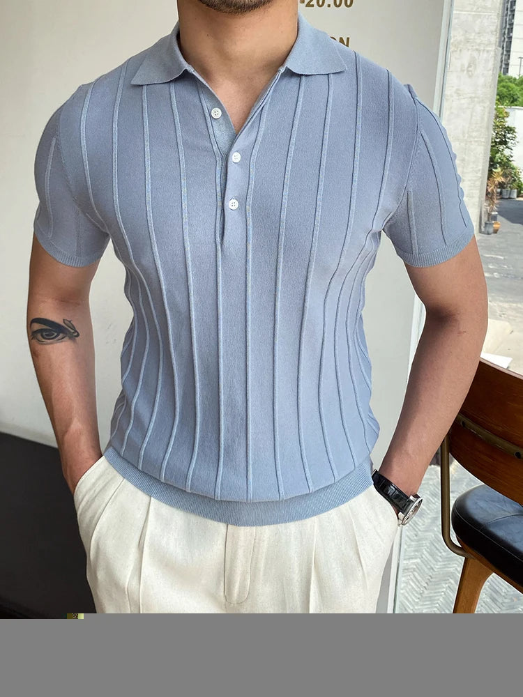 Herens Poloshirt Casual Trendy Kwaliteit