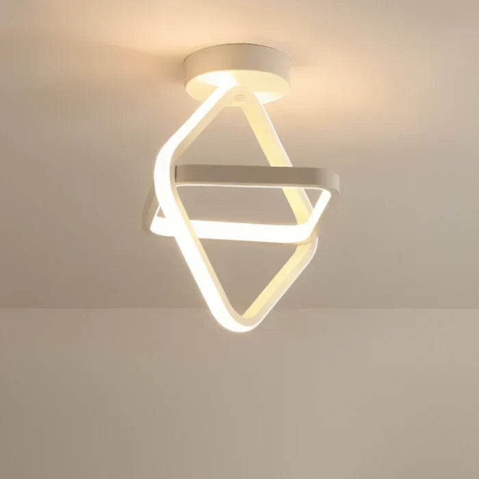LED Plafondlamp Dubbel Ring Design Modern Dimbaar