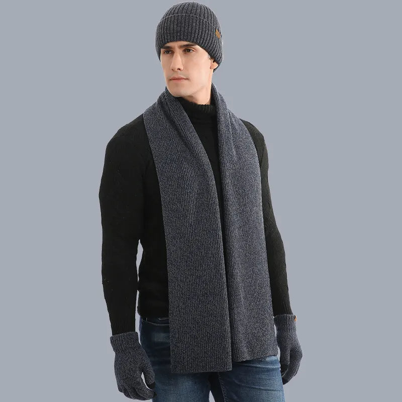 Warme Winterset met Muts, Sjaal en Handschoenen