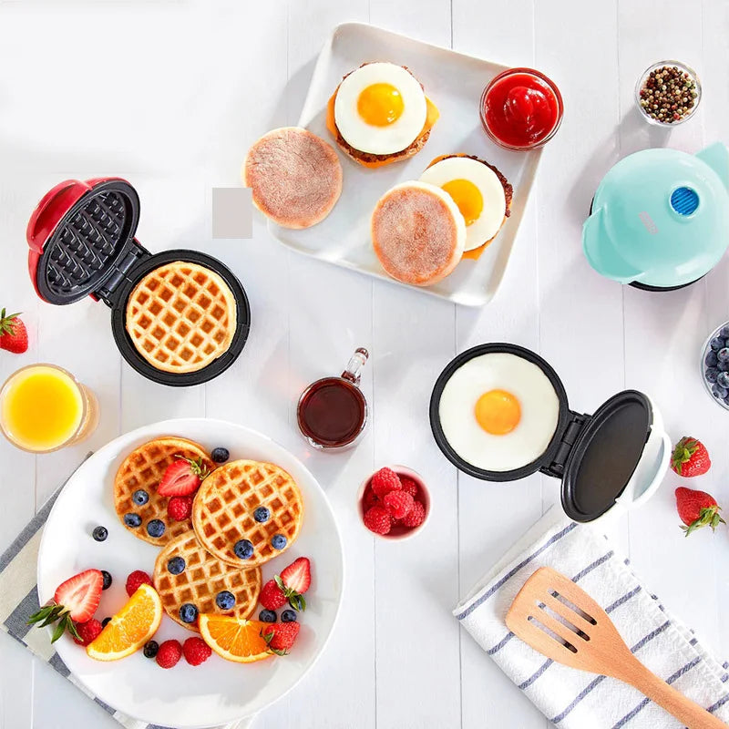 WaffleIJzer Mini WaffleWizard Snel Ontbijt