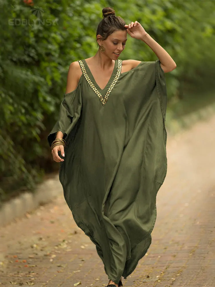 Jasmijn Kaftan Lange Stijlvolle Zomerjurk