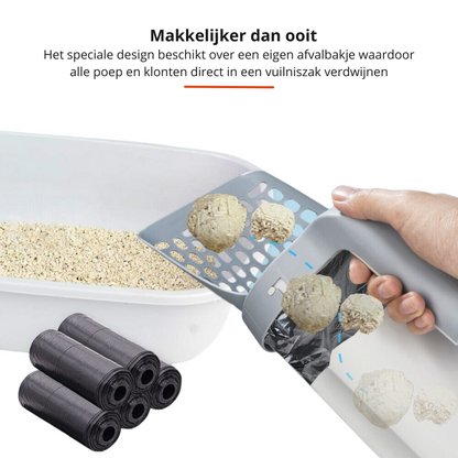 Kattenbak Schoonmaker EasyScoop Geurarm en Hygiënisch