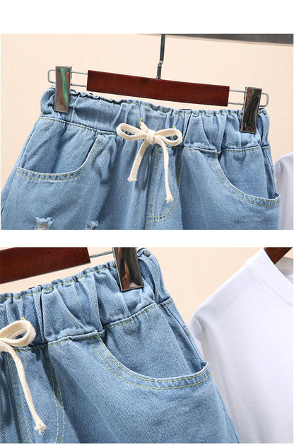 Plus Size Jeans Short Casual Stijlvol Zomerbroek