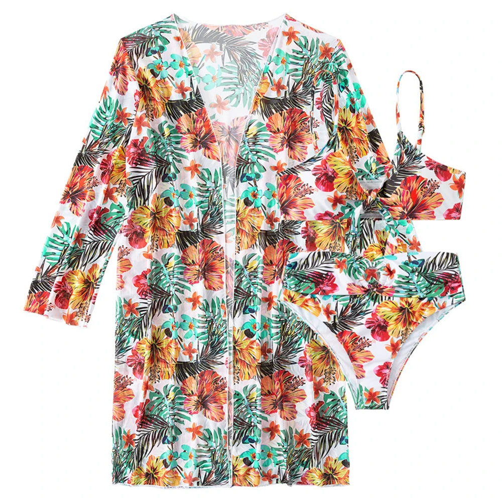 Fleurige Trendy Bikini Set voor Vrouw