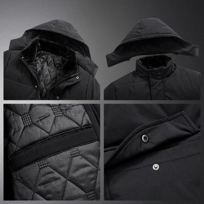 Heren Winterjas Warm Fleece Voering Waterdicht