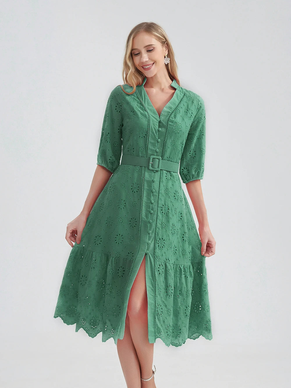 Zomerjurk Vrouw Evi Stijlvol Casual Jurkje