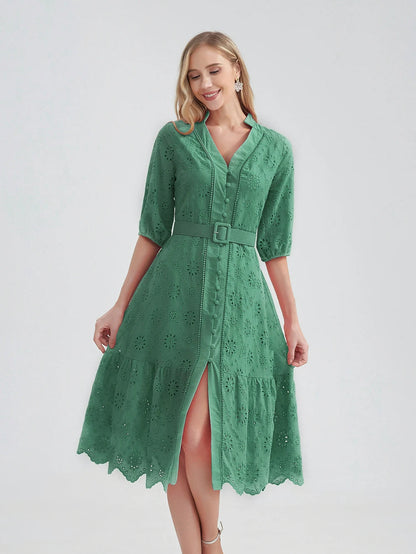 Zomerjurk Vrouw Evi Stijlvol Casual Jurkje
